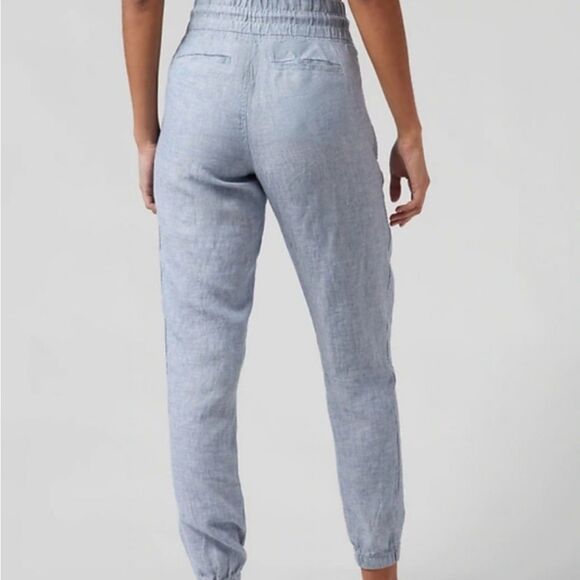 ATHLETA CABO LINEN JOGGER PANTS SIZE 6 - Picture 2 of 10